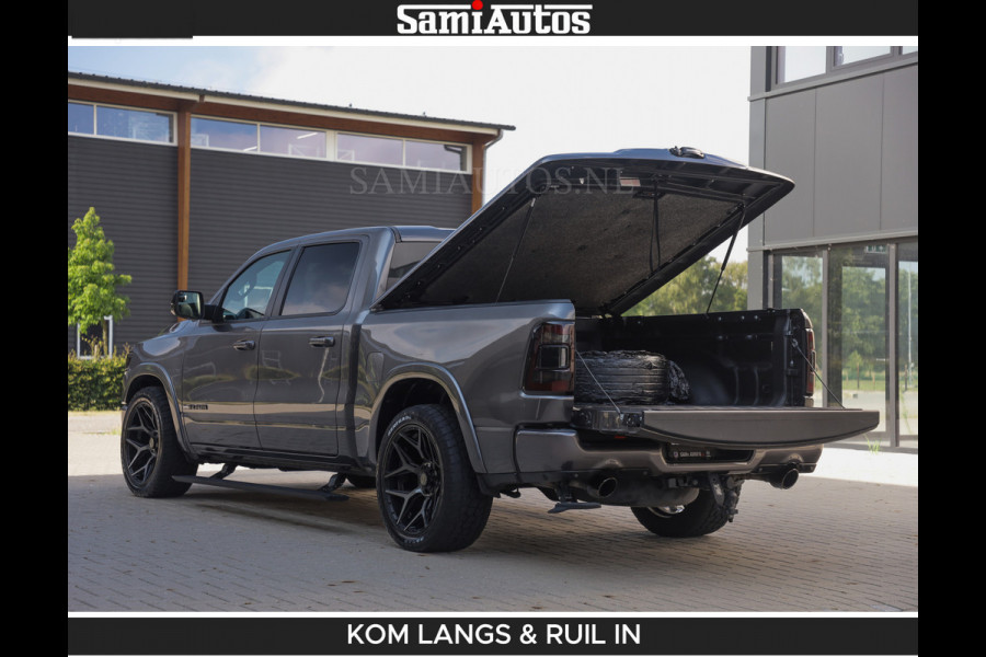 Dodge Ram LIMITED 5.7 V8 402PK | HUD | 4PL WHEELS | LUCHTVERING |OPEN UILAAT KLEP | BOM VOL | GRANITE CRYSTAL | DC | CREW CAB | DUBBELE CABINE | 5 PERSOONS GRIJSKENTEKEN | EERSTE EIGENAAR | TOP STAAT 44000 KM |