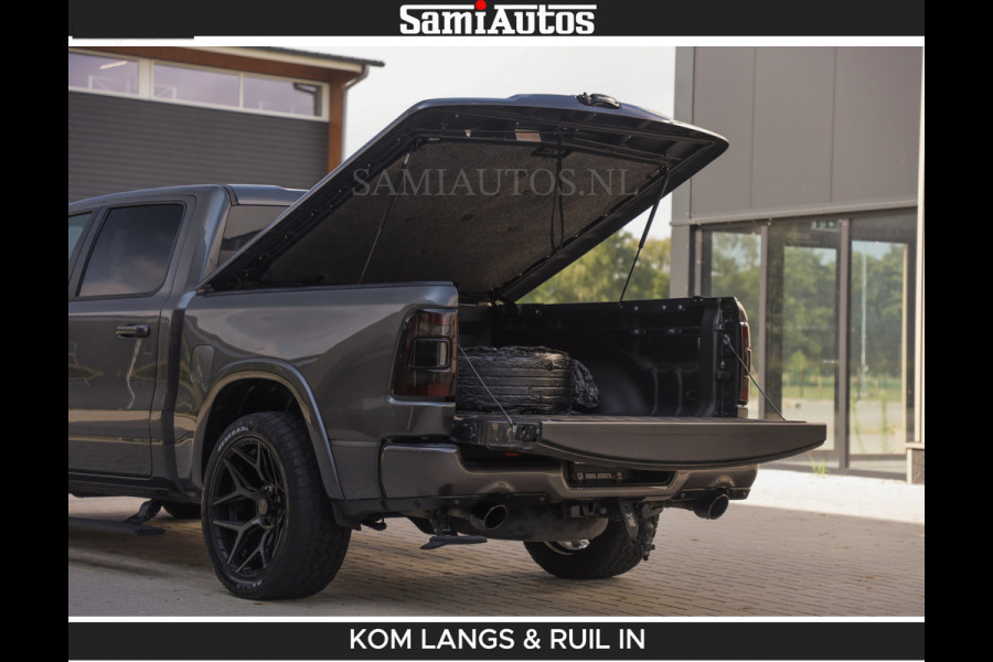 Dodge Ram LIMITED 5.7 V8 402PK | HUD | 4PL WHEELS | LUCHTVERING |OPEN UILAAT KLEP | BOM VOL | GRANITE CRYSTAL | DC | CREW CAB | DUBBELE CABINE | 5 PERSOONS GRIJSKENTEKEN | EERSTE EIGENAAR | TOP STAAT 44000 KM |