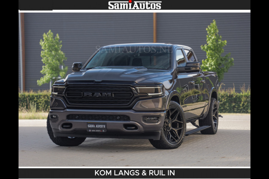 Dodge Ram LIMITED 5.7 V8 402PK | HUD | 4PL WHEELS | LUCHTVERING |OPEN UILAAT KLEP | BOM VOL | GRANITE CRYSTAL | DC | CREW CAB | DUBBELE CABINE | 5 PERSOONS GRIJSKENTEKEN | EERSTE EIGENAAR | TOP STAAT 44000 KM |