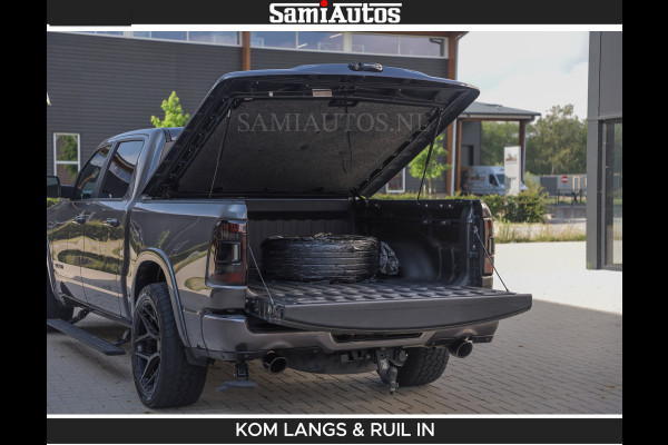 Dodge Ram LIMITED 5.7 V8 402PK | HUD | 4PL WHEELS | LUCHTVERING |OPEN UILAAT KLEP | BOM VOL | GRANITE CRYSTAL | DC | CREW CAB | DUBBELE CABINE | 5 PERSOONS GRIJSKENTEKEN | EERSTE EIGENAAR | TOP STAAT 44000 KM |