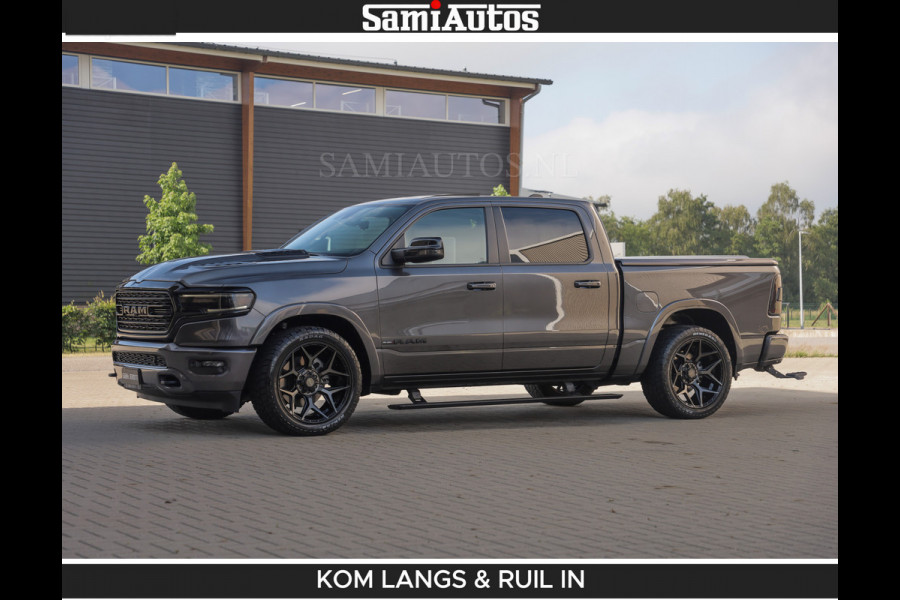 Dodge Ram LIMITED 5.7 V8 402PK | HUD | 4PL WHEELS | LUCHTVERING |OPEN UILAAT KLEP | BOM VOL | GRANITE CRYSTAL | DC | CREW CAB | DUBBELE CABINE | 5 PERSOONS GRIJSKENTEKEN | EERSTE EIGENAAR | TOP STAAT 44000 KM |