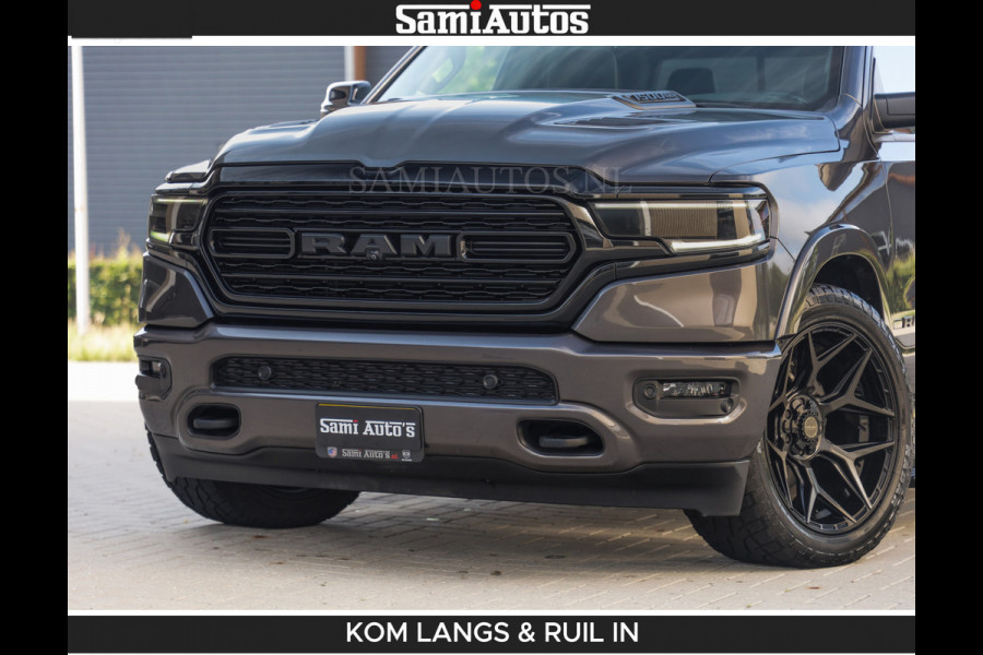 Dodge Ram LIMITED 5.7 V8 402PK | HUD | 4PL WHEELS | LUCHTVERING |OPEN UILAAT KLEP | BOM VOL | GRANITE CRYSTAL | DC | CREW CAB | DUBBELE CABINE | 5 PERSOONS GRIJSKENTEKEN | EERSTE EIGENAAR | TOP STAAT 44000 KM |