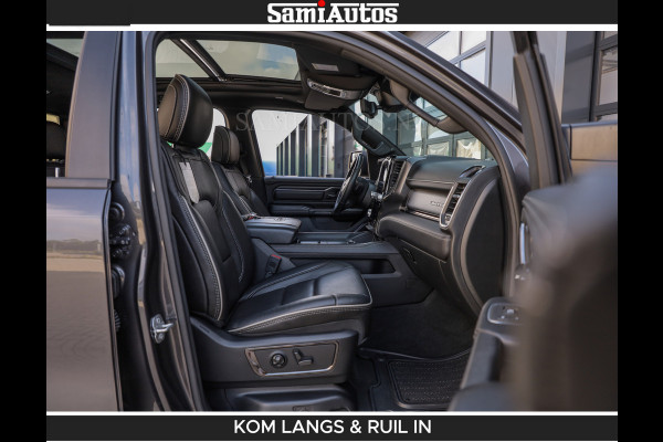 Dodge Ram LIMITED 5.7 V8 402PK | HUD | 4PL WHEELS | LUCHTVERING |OPEN UILAAT KLEP | BOM VOL | GRANITE CRYSTAL | DC | CREW CAB | DUBBELE CABINE | 5 PERSOONS GRIJSKENTEKEN | EERSTE EIGENAAR | TOP STAAT 44000 KM |