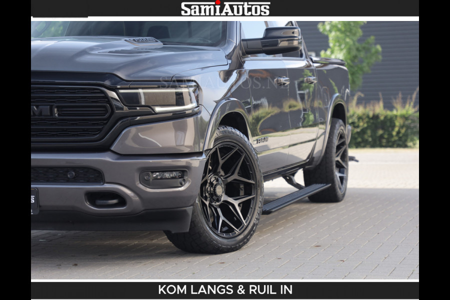 Dodge Ram LIMITED 5.7 V8 402PK | HUD | 4PL WHEELS | LUCHTVERING |OPEN UILAAT KLEP | BOM VOL | GRANITE CRYSTAL | DC | CREW CAB | DUBBELE CABINE | 5 PERSOONS GRIJSKENTEKEN | EERSTE EIGENAAR | TOP STAAT 44000 KM |