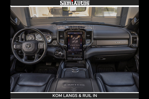 Dodge Ram LIMITED 5.7 V8 402PK | HUD | 4PL WHEELS | LUCHTVERING |OPEN UILAAT KLEP | BOM VOL | GRANITE CRYSTAL | DC | CREW CAB | DUBBELE CABINE | 5 PERSOONS GRIJSKENTEKEN | EERSTE EIGENAAR | TOP STAAT 44000 KM |