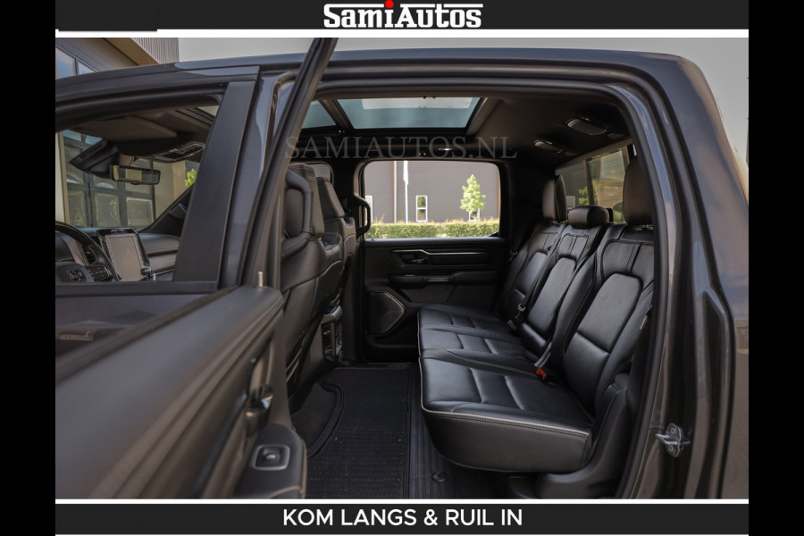 Dodge Ram LIMITED 5.7 V8 402PK | HUD | 4PL WHEELS | LUCHTVERING |OPEN UILAAT KLEP | BOM VOL | GRANITE CRYSTAL | DC | CREW CAB | DUBBELE CABINE | 5 PERSOONS GRIJSKENTEKEN | EERSTE EIGENAAR | TOP STAAT 44000 KM |