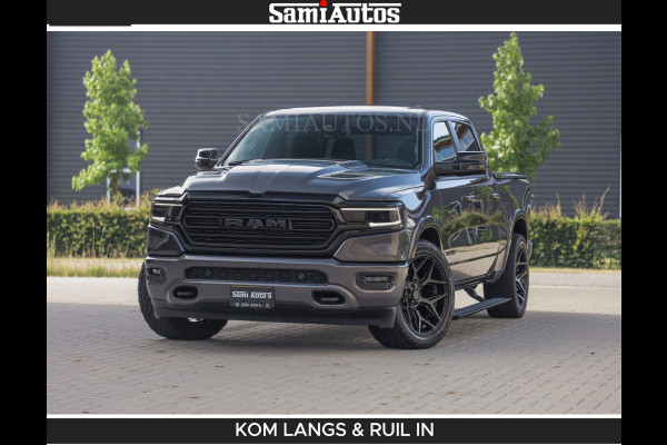 Dodge Ram LIMITED 5.7 V8 402PK | HUD | 4PL WHEELS | LUCHTVERING |OPEN UILAAT KLEP | BOM VOL | GRANITE CRYSTAL | DC | CREW CAB | DUBBELE CABINE | 5 PERSOONS GRIJSKENTEKEN | EERSTE EIGENAAR | TOP STAAT 44000 KM |