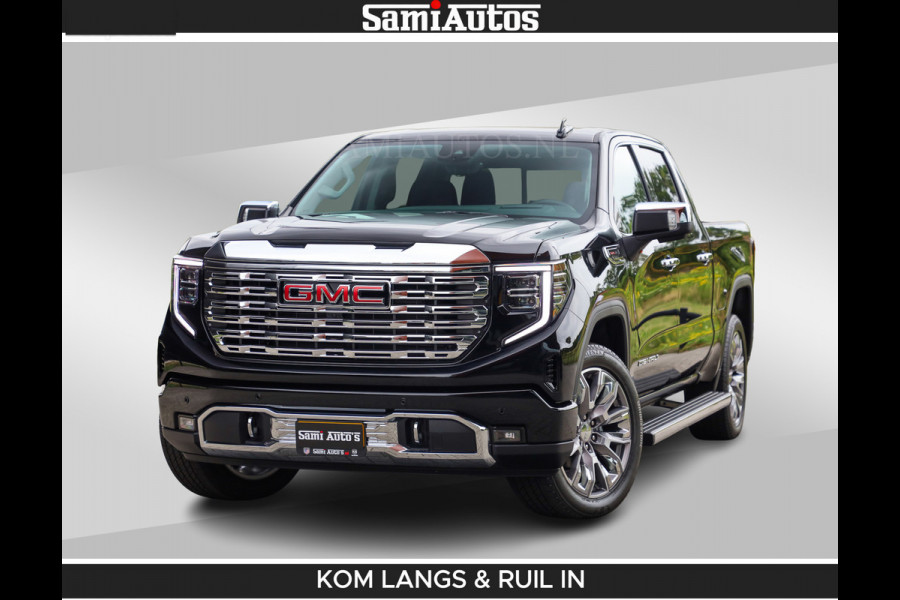 GMC Sierra DENALI | All-In Prijs | 6,2 V8 Full Option | De Meest Luxe Pick-Up in zijn Klasse | Comfortabele Dubbele Cabine met Royale 5 Zitplaatsen | BPM vrij | Nu Leverbaar uit Voorraad | Voorraad Nr 2232 | De specialist in Amerikaanse pick‑ups in Nederland en Europa.