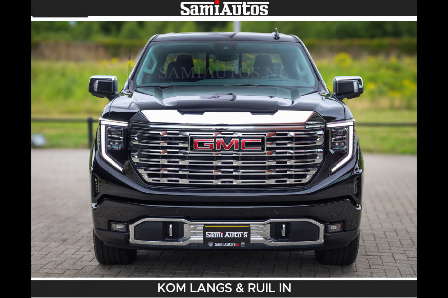 GMC Sierra DENALI | All-In Prijs | 6,2 V8 Full Option | De Meest Luxe Pick-Up in zijn Klasse | Comfortabele Dubbele Cabine met Royale 5 Zitplaatsen | BPM vrij | Nu Leverbaar uit Voorraad | Voorraad Nr 2232 | De specialist in Amerikaanse pick‑ups in Nederland en Europa.