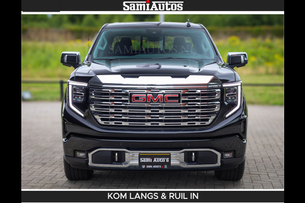 GMC Sierra DENALI | All-In Prijs | 6,2 V8 Full Option | De Meest Luxe Pick-Up in zijn Klasse | Comfortabele Dubbele Cabine met Royale 5 Zitplaatsen | BPM vrij | Nu Leverbaar uit Voorraad | Voorraad Nr 2232 | De specialist in Amerikaanse pick‑ups in Nederland en Europa.