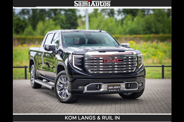 GMC Sierra DENALI | All-In Prijs | 6,2 V8 Full Option | De Meest Luxe Pick-Up in zijn Klasse | Comfortabele Dubbele Cabine met Royale 5 Zitplaatsen | BPM vrij | Nu Leverbaar uit Voorraad | Voorraad Nr 2232 | De specialist in Amerikaanse pick‑ups in Nederland en Europa.