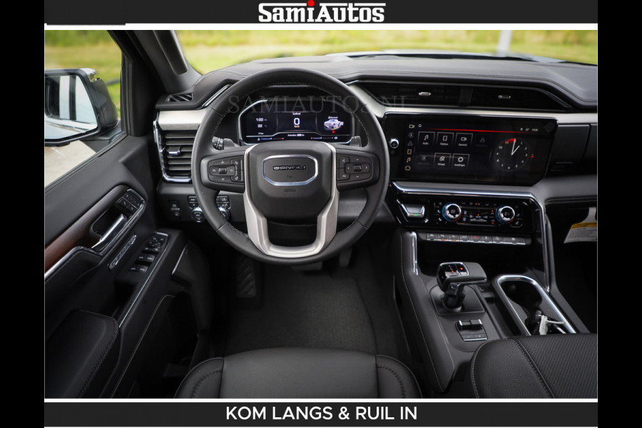 GMC Sierra DENALI | All-In Prijs | 6,2 V8 Full Option | De Meest Luxe Pick-Up in zijn Klasse | Comfortabele Dubbele Cabine met Royale 5 Zitplaatsen | BPM vrij | Nu Leverbaar uit Voorraad | Voorraad Nr 2232 | De specialist in Amerikaanse pick‑ups in Nederland en Europa.