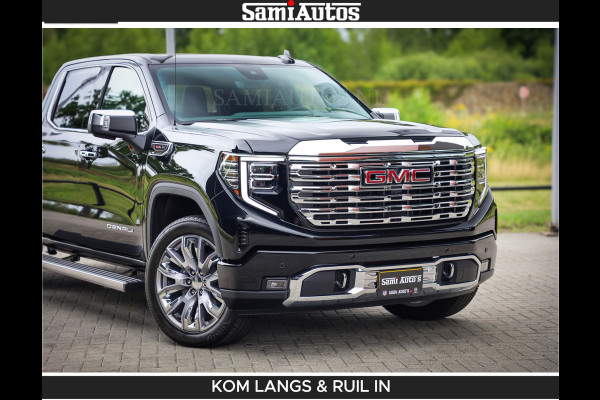 GMC Sierra DENALI | All-In Prijs | 6,2 V8 Full Option | De Meest Luxe Pick-Up in zijn Klasse | Comfortabele Dubbele Cabine met Royale 5 Zitplaatsen | BPM vrij | Nu Leverbaar uit Voorraad | Voorraad Nr 2232 | De specialist in Amerikaanse pick‑ups in Nederland en Europa.