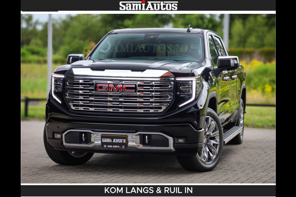 GMC Sierra DENALI | All-In Prijs | 6,2 V8 Full Option | De Meest Luxe Pick-Up in zijn Klasse | Comfortabele Dubbele Cabine met Royale 5 Zitplaatsen | BPM vrij | Nu Leverbaar uit Voorraad | Voorraad Nr 2232 | De specialist in Amerikaanse pick‑ups in Nederland en Europa.