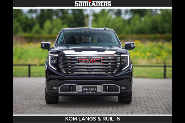GMC Sierra DENALI | All-In Prijs | 6,2 V8 Full Option | De Meest Luxe Pick-Up in zijn Klasse | Comfortabele Dubbele Cabine met Royale 5 Zitplaatsen | BPM vrij | Nu Leverbaar uit Voorraad | Voorraad Nr 2232 | De specialist in Amerikaanse pick‑ups in Nederland en Europa.