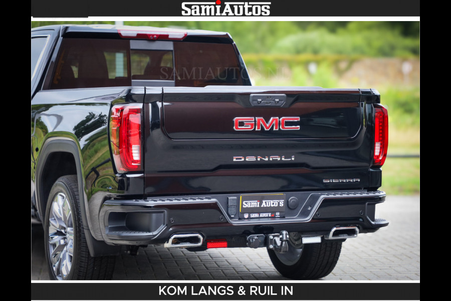 GMC Sierra DENALI | All-In Prijs | 6,2 V8 Full Option | De Meest Luxe Pick-Up in zijn Klasse | Comfortabele Dubbele Cabine met Royale 5 Zitplaatsen | BPM vrij | Nu Leverbaar uit Voorraad | Voorraad Nr 2232 | De specialist in Amerikaanse pick‑ups in Nederland en Europa.
