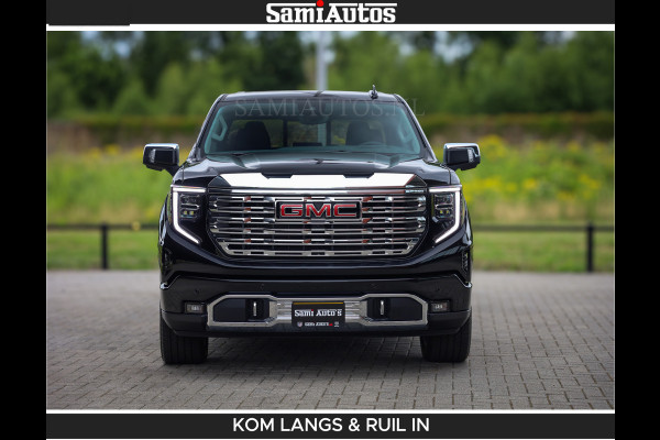 GMC Sierra DENALI | All-In Prijs | 6,2 V8 Full Option | De Meest Luxe Pick-Up in zijn Klasse | Comfortabele Dubbele Cabine met Royale 5 Zitplaatsen | BPM vrij | Nu Leverbaar uit Voorraad | Voorraad Nr 2232 | De specialist in Amerikaanse pick‑ups in Nederland en Europa.
