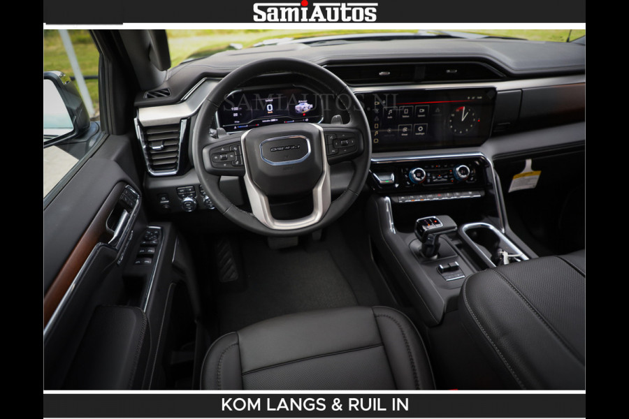 GMC Sierra DENALI | All-In Prijs | 6,2 V8 Full Option | De Meest Luxe Pick-Up in zijn Klasse | Comfortabele Dubbele Cabine met Royale 5 Zitplaatsen | BPM vrij | Nu Leverbaar uit Voorraad | Voorraad Nr 2232 | De specialist in Amerikaanse pick‑ups in Nederland en Europa.