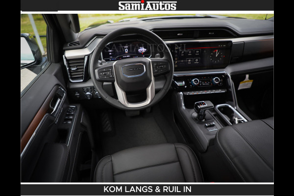 GMC Sierra DENALI | All-In Prijs | 6,2 V8 Full Option | De Meest Luxe Pick-Up in zijn Klasse | Comfortabele Dubbele Cabine met Royale 5 Zitplaatsen | BPM vrij | Nu Leverbaar uit Voorraad | Voorraad Nr 2232 | De specialist in Amerikaanse pick‑ups in Nederland en Europa.