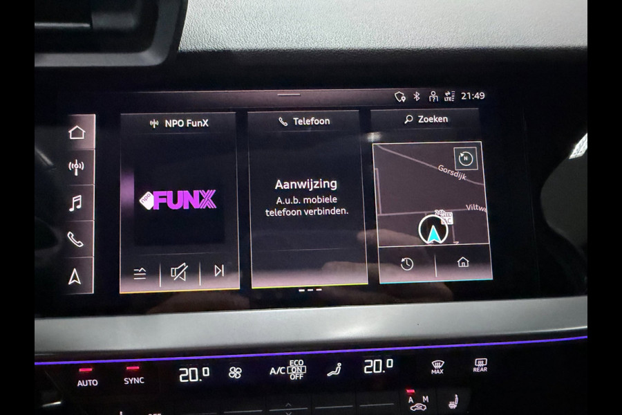 Audi A3 Sportback 45 TFSI e 3 X S-LINE S3 LOOK RS-STOELEN PANO/SFEERVERL/V-COCKPIT/NAVI/CARPLAY/DAB///