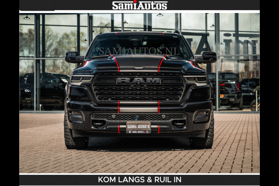 Dodge Ram HULK PACKAGE | Limited Night H.O 540HP 706Nm | Massage + Full Option | De Meest Luxe en Volle Pick-Up in zijn Klasse | Hulk Pack Comfortabele Dubbele Cabine met Royale 5 Zitplaatsen | BPM vrij | Nu Leverbaar uit Voorraad | Voorraad Nr 2353 - 5412 | De specialist in Amerikaanse pick‑ups in Nederland en Europa.