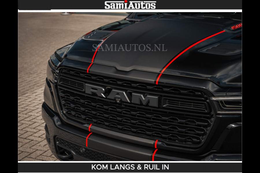 Dodge Ram HULK PACKAGE | Limited Night H.O 540HP 706Nm | Massage + Full Option | De Meest Luxe en Volle Pick-Up in zijn Klasse | Hulk Pack Comfortabele Dubbele Cabine met Royale 5 Zitplaatsen | BPM vrij | Nu Leverbaar uit Voorraad | Voorraad Nr 2353 - 5412 | De specialist in Amerikaanse pick‑ups in Nederland en Europa.