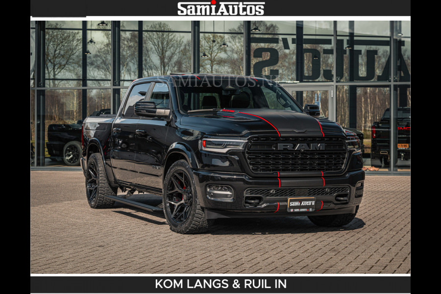 Dodge Ram HULK PACKAGE | Limited Night H.O 540HP 706Nm | Massage + Full Option | De Meest Luxe en Volle Pick-Up in zijn Klasse | Hulk Pack Comfortabele Dubbele Cabine met Royale 5 Zitplaatsen | BPM vrij | Nu Leverbaar uit Voorraad | Voorraad Nr 2353 - 5412 | De specialist in Amerikaanse pick‑ups in Nederland en Europa.