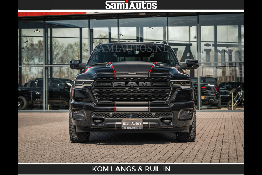 Dodge Ram HULK PACKAGE | Limited Night H.O 540HP 706Nm | Massage + Full Option | De Meest Luxe en Volle Pick-Up in zijn Klasse | Hulk Pack Comfortabele Dubbele Cabine met Royale 5 Zitplaatsen | BPM vrij | Nu Leverbaar uit Voorraad | Voorraad Nr 2353 - 5412 | De specialist in Amerikaanse pick‑ups in Nederland en Europa.