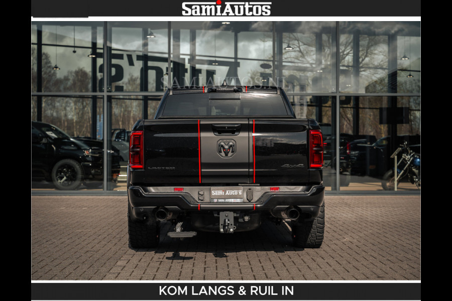Dodge Ram HULK PACKAGE | Limited Night H.O 540HP 706Nm | Massage + Full Option | De Meest Luxe en Volle Pick-Up in zijn Klasse | Hulk Pack Comfortabele Dubbele Cabine met Royale 5 Zitplaatsen | BPM vrij | Nu Leverbaar uit Voorraad | Voorraad Nr 2353 - 5412 | De specialist in Amerikaanse pick‑ups in Nederland en Europa.