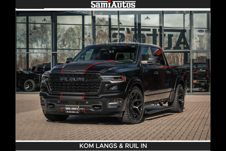 Dodge Ram HULK PACKAGE | Limited Night H.O 540HP 706Nm | Massage + Full Option | De Meest Luxe en Volle Pick-Up in zijn Klasse | Hulk Pack Comfortabele Dubbele Cabine met Royale 5 Zitplaatsen | BPM vrij | Nu Leverbaar uit Voorraad | Voorraad Nr 2353 - 5412 | De specialist in Amerikaanse pick‑ups in Nederland en Europa.