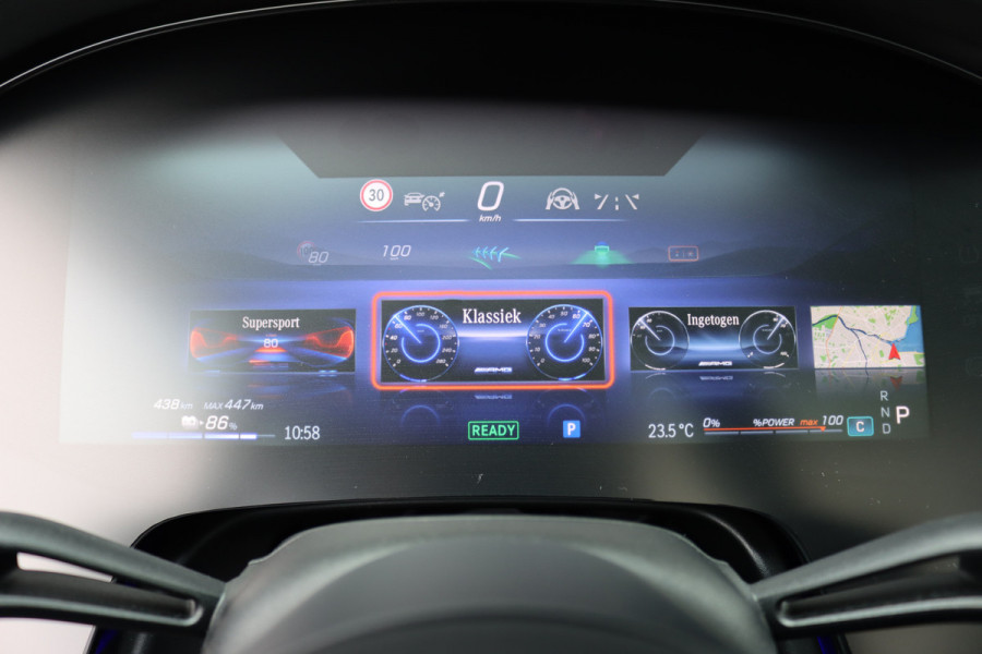 Mercedes-Benz EQS AMG 53 4MATIC+ 108 kWh | Manufaktur | Keramisch | Achterasbesturing | Hyperscreen | Carbon | HUD | Massage | Verwarmd Stuurwiel | Stoelventilatie | Luchtvering |
