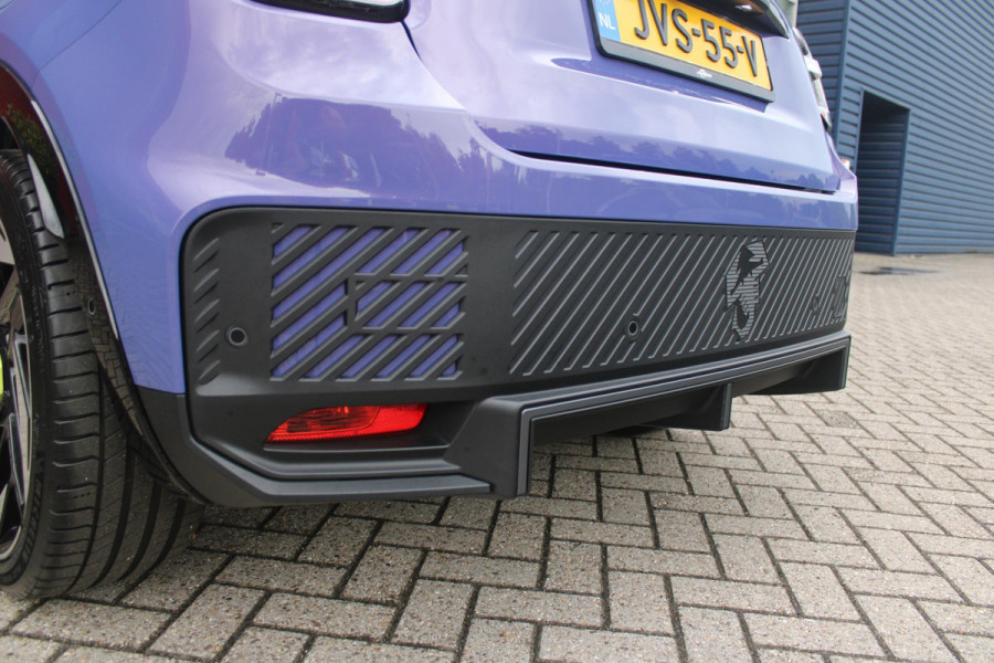Abarth 600e SCORPIONISSIMA 280PK 54 kWh | SABELT PERFORMANCE SPORT STOELEN/BEKLEDING | ENGINE SOUND GENERATOR | PACK DESIGN SCORPIONISSIMA | PACK TECH SCORPIONISSIMA | PACK WINTER (STOEL VERWARMING/VOORRUITVERWARMING) | PACK SCORPION | 20" LICHTMETALEN VELGEN | ABARTH BODYKIT | 360° PARKEERSENSOREN | REMKLAUWEN GROEN | ELEKTRISCH BEDIENBARE BESTUURDERSSTOEL | AMBIANCE INTERIEUR VERLICHTING | ACHTERUITRIJ CAMERA | ADAPTIVE CRUISE CONTROL | DRAADLOZE APPLE CARPLAY/ANDROID AUTO | DODEHOEK DETECTIE | DC SNELLAAD FUNCTIE | DRAADLOZE APPLE CARPLAY/ANDROID AUTO | ELEKTRISCH BEDIENBARE AC