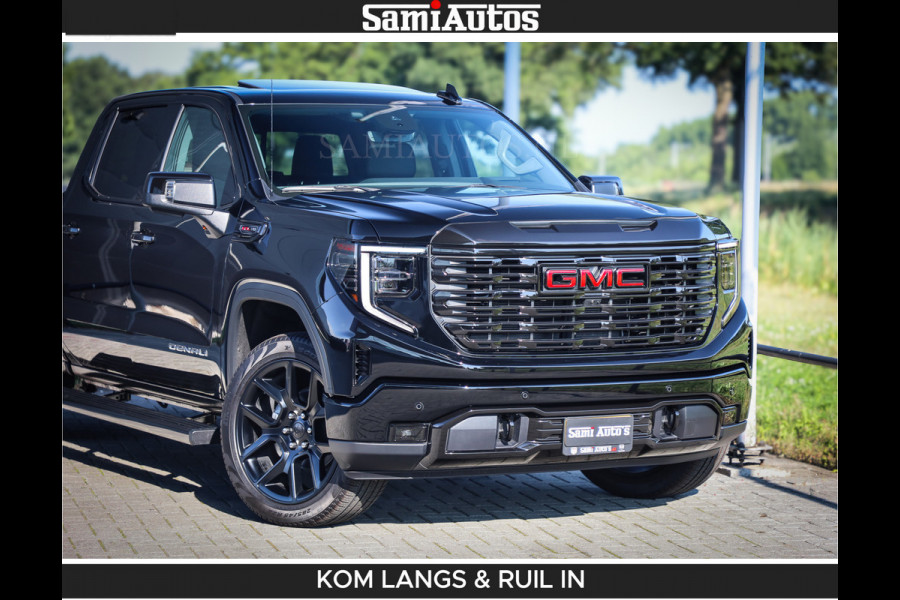 GMC Sierra DENALI 6.2 V8 426PK Full Option | De Meest Luxe Pick-Up in zijn Klasse | Comfortabele Dubbele Cabine met Royale 5 Zitplaatsen | BPM vrij | Nu Leverbaar uit Voorraad | Voorraad Nr 1924 | De specialist in Amerikaanse pick‑ups in Nederland en Europa.