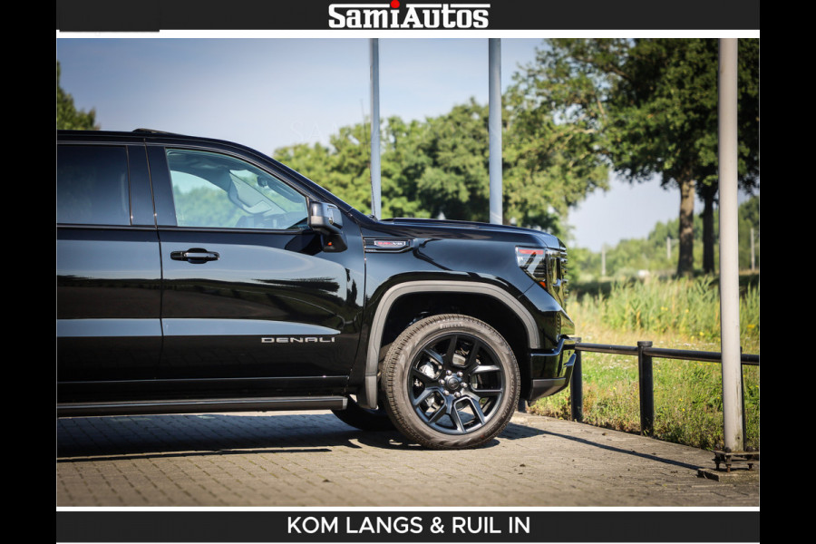 GMC Sierra DENALI 6.2 V8 426PK Full Option | De Meest Luxe Pick-Up in zijn Klasse | Comfortabele Dubbele Cabine met Royale 5 Zitplaatsen | BPM vrij | Nu Leverbaar uit Voorraad | Voorraad Nr 1924 | De specialist in Amerikaanse pick‑ups in Nederland en Europa.