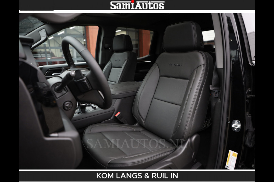 GMC Sierra DENALI 6.2 V8 426PK Full Option | De Meest Luxe Pick-Up in zijn Klasse | Comfortabele Dubbele Cabine met Royale 5 Zitplaatsen | BPM vrij | Nu Leverbaar uit Voorraad | Voorraad Nr 1924 | De specialist in Amerikaanse pick‑ups in Nederland en Europa.