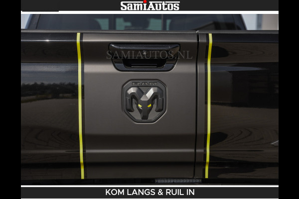 Dodge Ram Limited Night H.O 540HP 706Nm | Massage + Full Option | De Meest Luxe en Volle Pick-Up in zijn Klasse | Comfortabele Dubbele Cabine met Royale 5 Zitplaatsen | BPM vrij | Nu Leverbaar uit Voorraad | Voorraad Nr 2356 - 0990 | De specialist in Amerikaanse pick‑ups in Nederland en Europa.