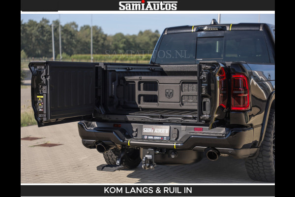 Dodge Ram Limited Night H.O 540HP 706Nm | Massage + Full Option | De Meest Luxe en Volle Pick-Up in zijn Klasse | Comfortabele Dubbele Cabine met Royale 5 Zitplaatsen | BPM vrij | Nu Leverbaar uit Voorraad | Voorraad Nr 2356 - 0990 | De specialist in Amerikaanse pick‑ups in Nederland en Europa.