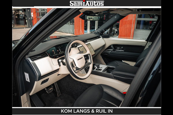 Land Rover Range Rover P550e 551 PK GARANTIE TOT 14-03-2029 | ACHTERAS BESTURING | SOFT CLOSE | HEAD-UP | FACELIFT MODEL | 23 INCH VELGEN | PANORAMADAK | STUURVERWARMING | STOEL KOELING | Incl btw | Fabrieksgarantie tot 14-03-2029 – Geniet van gemoedsrust met uitgebreide dekking tot deze datum.