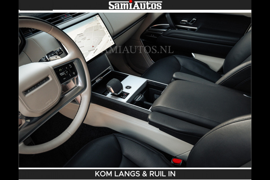 Land Rover Range Rover P550e 551 PK GARANTIE TOT 14-03-2029 | ACHTERAS BESTURING | SOFT CLOSE | HEAD-UP | FACELIFT MODEL | 23 INCH VELGEN | PANORAMADAK | STUURVERWARMING | STOEL KOELING | Incl btw | Fabrieksgarantie tot 14-03-2029 – Geniet van gemoedsrust met uitgebreide dekking tot deze datum.