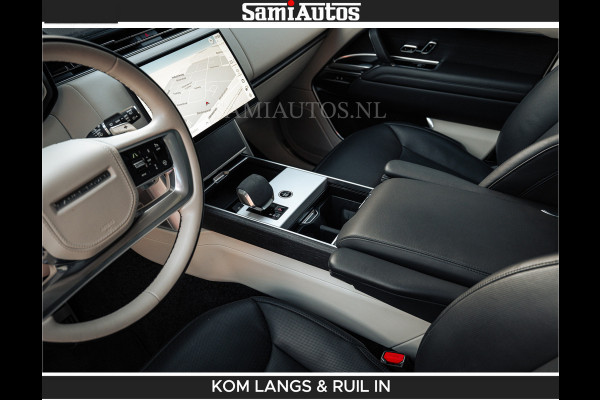 Land Rover Range Rover P550e 551 PK GARANTIE TOT 14-03-2029 | ACHTERAS BESTURING | SOFT CLOSE | HEAD-UP | FACELIFT MODEL | 23 INCH VELGEN | PANORAMADAK | STUURVERWARMING | STOEL KOELING | Incl btw | Fabrieksgarantie tot 14-03-2029 – Geniet van gemoedsrust met uitgebreide dekking tot deze datum.