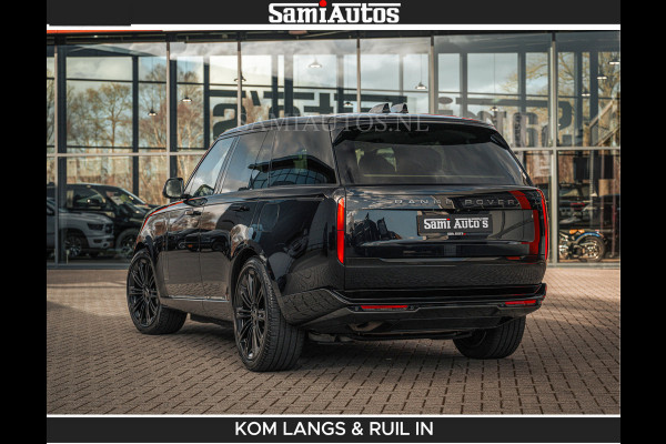 Land Rover Range Rover P550e 551 PK GARANTIE TOT 14-03-2029 | ACHTERAS BESTURING | SOFT CLOSE | HEAD-UP | FACELIFT MODEL | 23 INCH VELGEN | PANORAMADAK | STUURVERWARMING | STOEL KOELING | Incl btw | Fabrieksgarantie tot 14-03-2029 – Geniet van gemoedsrust met uitgebreide dekking tot deze datum.