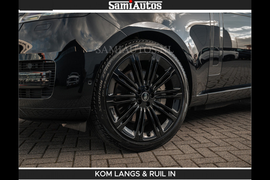 Land Rover Range Rover P550e 551 PK GARANTIE TOT 14-03-2029 | ACHTERAS BESTURING | SOFT CLOSE | HEAD-UP | FACELIFT MODEL | 23 INCH VELGEN | PANORAMADAK | STUURVERWARMING | STOEL KOELING | Incl btw | Fabrieksgarantie tot 14-03-2029 – Geniet van gemoedsrust met uitgebreide dekking tot deze datum.