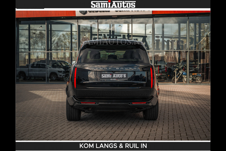 Land Rover Range Rover P550e 551 PK GARANTIE TOT 14-03-2029 | ACHTERAS BESTURING | SOFT CLOSE | HEAD-UP | FACELIFT MODEL | 23 INCH VELGEN | PANORAMADAK | STUURVERWARMING | STOEL KOELING | Incl btw | Fabrieksgarantie tot 14-03-2029 – Geniet van gemoedsrust met uitgebreide dekking tot deze datum.