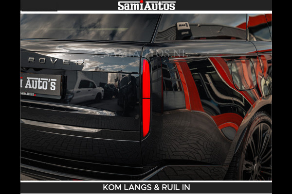 Land Rover Range Rover P550e 551 PK GARANTIE TOT 14-03-2029 | ACHTERAS BESTURING | SOFT CLOSE | HEAD-UP | FACELIFT MODEL | 23 INCH VELGEN | PANORAMADAK | STUURVERWARMING | STOEL KOELING | Incl btw | Fabrieksgarantie tot 14-03-2029 – Geniet van gemoedsrust met uitgebreide dekking tot deze datum.
