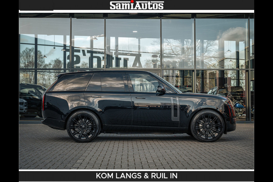 Land Rover Range Rover P550e 551 PK GARANTIE TOT 14-03-2029 | ACHTERAS BESTURING | SOFT CLOSE | HEAD-UP | FACELIFT MODEL | 23 INCH VELGEN | PANORAMADAK | STUURVERWARMING | STOEL KOELING | Incl btw | Fabrieksgarantie tot 14-03-2029 – Geniet van gemoedsrust met uitgebreide dekking tot deze datum.