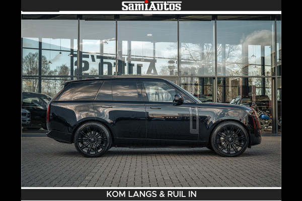Land Rover Range Rover P550e 551 PK GARANTIE TOT 14-03-2029 | ACHTERAS BESTURING | SOFT CLOSE | HEAD-UP | FACELIFT MODEL | 23 INCH VELGEN | PANORAMADAK | STUURVERWARMING | STOEL KOELING | Incl btw | Fabrieksgarantie tot 14-03-2029 – Geniet van gemoedsrust met uitgebreide dekking tot deze datum.