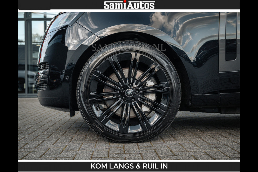 Land Rover Range Rover P550e 551 PK GARANTIE TOT 14-03-2029 | ACHTERAS BESTURING | SOFT CLOSE | HEAD-UP | FACELIFT MODEL | 23 INCH VELGEN | PANORAMADAK | STUURVERWARMING | STOEL KOELING | Incl btw | Fabrieksgarantie tot 14-03-2029 – Geniet van gemoedsrust met uitgebreide dekking tot deze datum.
