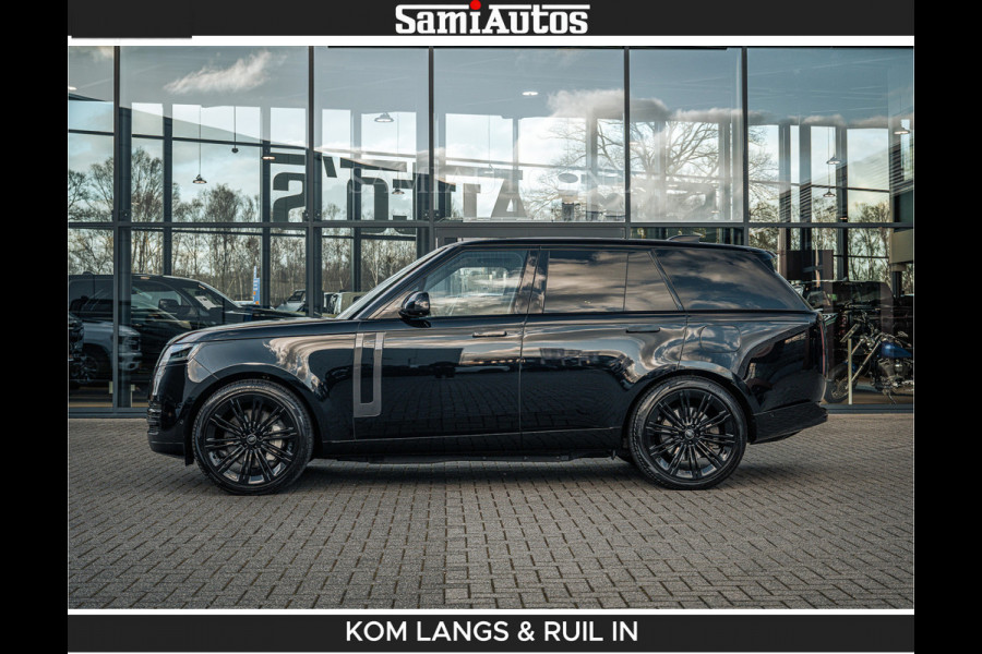 Land Rover Range Rover P550e 551 PK GARANTIE TOT 14-03-2029 | ACHTERAS BESTURING | SOFT CLOSE | HEAD-UP | FACELIFT MODEL | 23 INCH VELGEN | PANORAMADAK | STUURVERWARMING | STOEL KOELING | Incl btw | Fabrieksgarantie tot 14-03-2029 – Geniet van gemoedsrust met uitgebreide dekking tot deze datum.