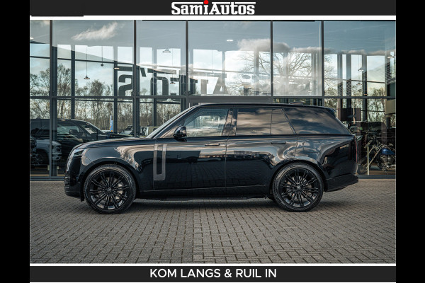 Land Rover Range Rover P550e 551 PK GARANTIE TOT 14-03-2029 | ACHTERAS BESTURING | SOFT CLOSE | HEAD-UP | FACELIFT MODEL | 23 INCH VELGEN | PANORAMADAK | STUURVERWARMING | STOEL KOELING | Incl btw | Fabrieksgarantie tot 14-03-2029 – Geniet van gemoedsrust met uitgebreide dekking tot deze datum.