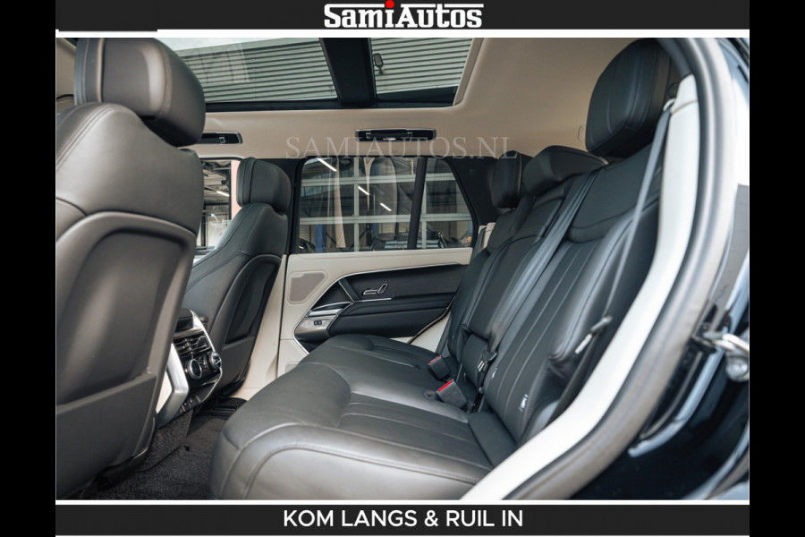 Land Rover Range Rover P550e 551 PK GARANTIE TOT 14-03-2029 | ACHTERAS BESTURING | SOFT CLOSE | HEAD-UP | FACELIFT MODEL | 23 INCH VELGEN | PANORAMADAK | STUURVERWARMING | STOEL KOELING | Incl btw | Fabrieksgarantie tot 14-03-2029 – Geniet van gemoedsrust met uitgebreide dekking tot deze datum.